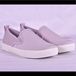 Vegan Slip-on Fashion Sneakers Lavender/Lilac Shoe